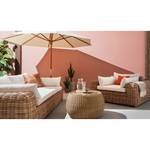 Loungesessel Calla Millor Polyrattan / Webstoff - Beige / Creme