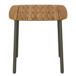 Table de jardin Paia Acacia massif / Acier - Marron/ Anthracite