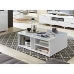 Salontafel Gila wit glas/wit