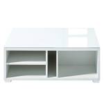 Table basse Gila Verre blanc / Blanc