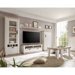 Ensemble meubles TV Lewk I (4 éléments) Imitation pin blanc / Imitation pin