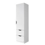 Armoire Freiham Blanc alpin - Largeur : 47 cm - Sans portes miroir