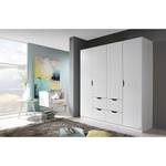 Armoire Freiham Blanc alpin - Largeur : 181 cm - Sans portes miroir