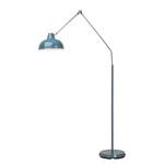 Staande lamp Shelley Staal - 1 lichtbron - Blauw