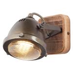 Wandlamp Carmen Wood Staal - 1 lichtbron