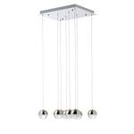 LED-hanglamp Palla II Plexiglas/staal - 8 lichtbronnen