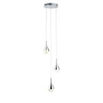 Suspension Frizzante Verre / Acier - Nb d'ampoules : 3