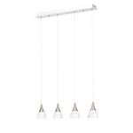 Suspension Moon I Verre / Acier - 4 ampoules