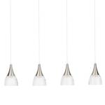 Suspension Moon I Verre / Acier - 4 ampoules