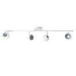 LED-plafondlamp Inova II Plexiglas/staal - 4 lichtbronnen