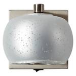 Wandlamp Gleam II Glas/staal - 1 lichtbron - Zilver