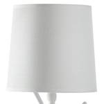 Lampe Faun Tissu mélangé / Acier - 1 ampoule - Blanc