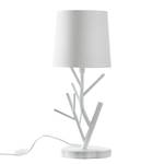 Lampe Faun Tissu mélangé / Acier - 1 ampoule - Blanc