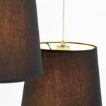 Hanglamp Faun Textielmix/staal - 2 lichtbronnen
