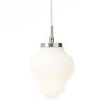 Hanglamp Tanic II Melkglas/staal - 3 lichtbronnen - Wit