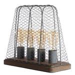 Lampe Hutch Plexiglas / Acier - 4 ampoules