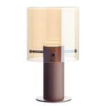 Lampe Beth Verre / Acier - 1 ampoule - Marron