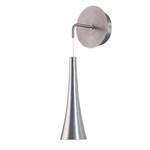 LED-Wandleuchte Trumpet Stahl - 1-flammig - Silber