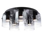 LED-Deckenleuchte Beth III Glas / Stahl - 5-flammig - Schwarz