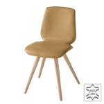 Chaises capitonnées Stave IV (lot de 2) Tissu / Chêne massif - Chêne clair - Sable - Beige