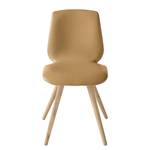 Chaises capitonnées Stave IV (lot de 2) Tissu / Chêne massif - Chêne clair - Sable - Beige