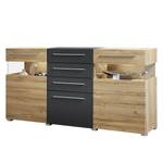 Sideboard Feda Inkl. Beleuchtung - Eiche Hell Dekor