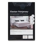 Elastan-Feinjersey-Spannbettttuch Smood Baumwollstoff / Elastan - Granit - 160 x 200 cm