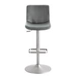 Chaise de bar My Divo Imitation cuir / Acier - Chrome - Gris