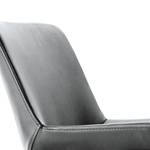 Chaise de bar My Divo Imitation cuir / Acier - Chrome - Gris