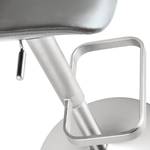 Chaise de bar My Divo Imitation cuir / Acier - Chrome - Gris