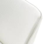 Chaise de bar My Icona Imitation cuir / Acier inoxydable - Argenté - Blanc