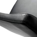 Chaise de bar Mybreak Imitation cuir / Acier - Chrome - Noir / Chrome
