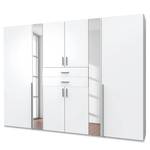 Drehtürenschrank Vanea Weiß - Weiß - Breite: 270 cm - 2 Spiegeltüren
