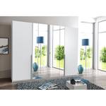 Armoires Vanea Blanc - Blanc - Largeur : 270 cm - 4 miroir