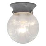 Plafondlamp Baret Glas/staal - 1 lichtbron