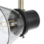 Plafondlamp Ronald III Glas/staal - 4 lichtbronnen