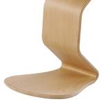 Tabouret myERCOLINO Laine de Laneve / Placage en bois véritable - Marron foncé