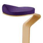 Tabouret myERCOLINO Laine de Laneve / Placage en bois véritable - Mauve