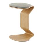 Tabouret myERCOLINO Laine de Laneve / Placage en bois véritable - Granit