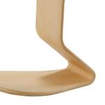 Tabouret myERCOLINO Laine de Laneve / Placage en bois véritable - Jaune olive