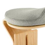 Hocker myERCOLINO Laneve-wol/echt houten fineerlaag - Ganiet