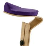 Tabouret myERCOLINO Laine de Laneve / Placage en bois véritable - Mauve