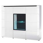 Highboard Albee hoogglans wit/zwart