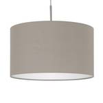 Hanglamp Pasteri III textielmix / staal - 1 lichtbron - Cappuccinokleurig - Breedte: 38 cm