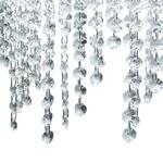 Suspension Antelao I Verre cristallin / Acier - 1 ampoule