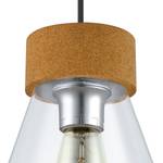 Hanglamp Brixham glas / staal - 1 lichtbron