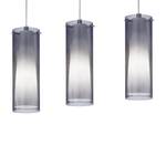 Hanglamp Pinto Nero II glas / staal - 3 lichtbronnen