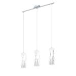 Luminaires suspendus RIVATO Verre / Acier - 3 ampoules