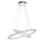 LED-hanglamp Toneria kristalglas / roestvrij staal - 1 lichtbron