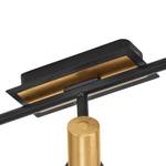 LED-plafondlamp Barnham staal - Zwart/goudkleurig - Aantal lichtbronnen: 3
